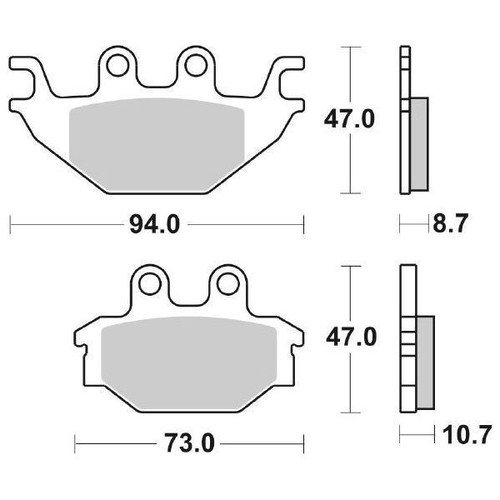 Adly 300 plaquettes frein - plaquettes,